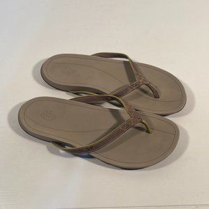 Chaco Leather Strap Thong Sandals Women Size 8 M